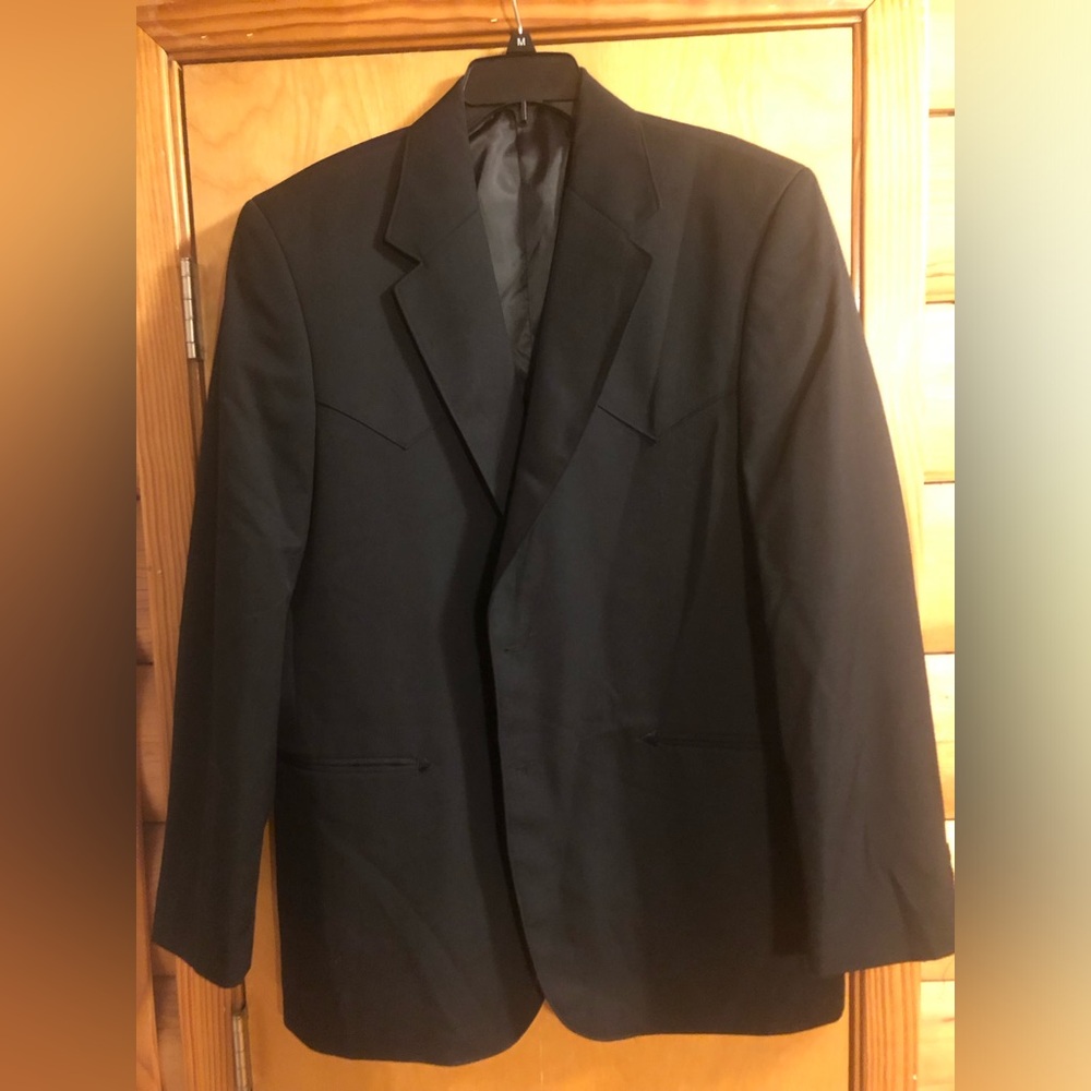 Classic Black Men's Circle S Western Blazer